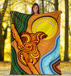 premium-blanket-australian-aboriginal-dot-painting-koala