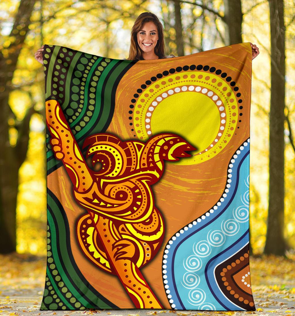 premium-blanket-australian-aboriginal-dot-painting-koala