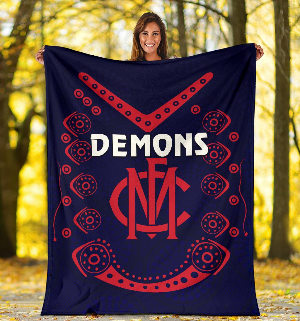melbourne-demons-indigenous-premium-blanket-football