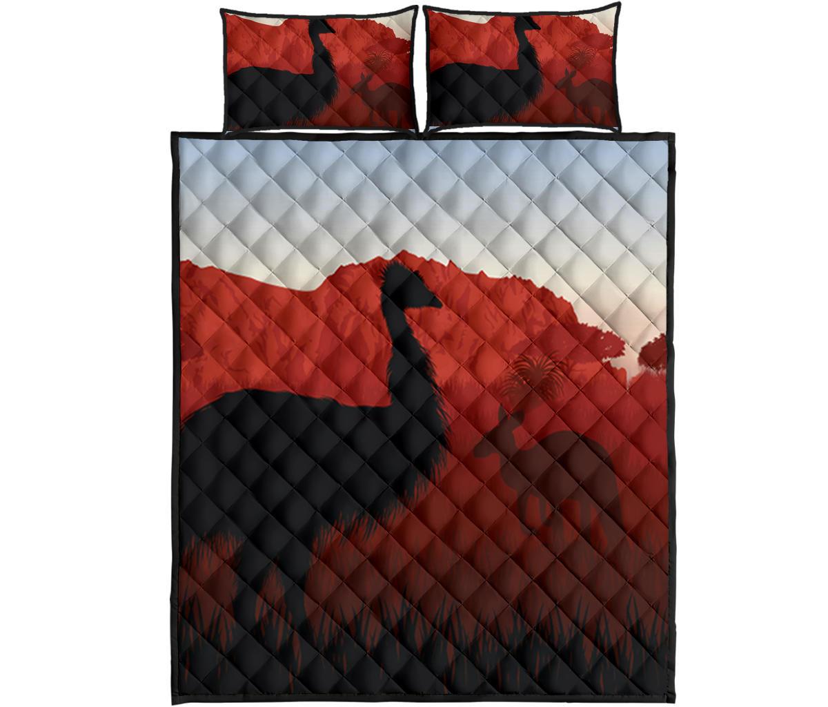 quilt-bed-set-australian-nature-with-emu-and-kangaroo