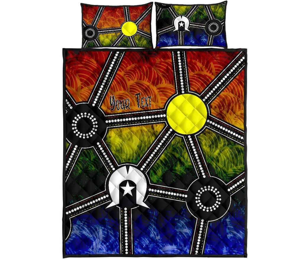 custom-naidoc-week-2021-quilt-bed-set-aboriginal-geometric-style