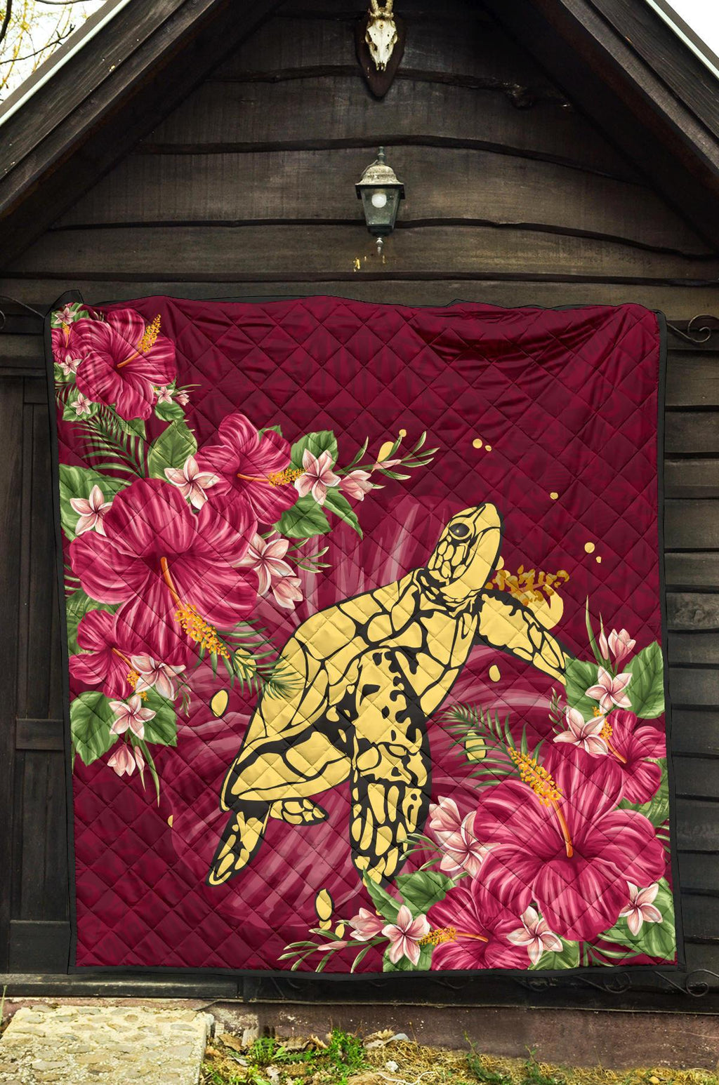 new-zealand-premium-quilt-turtle-polynesian-hibiscus