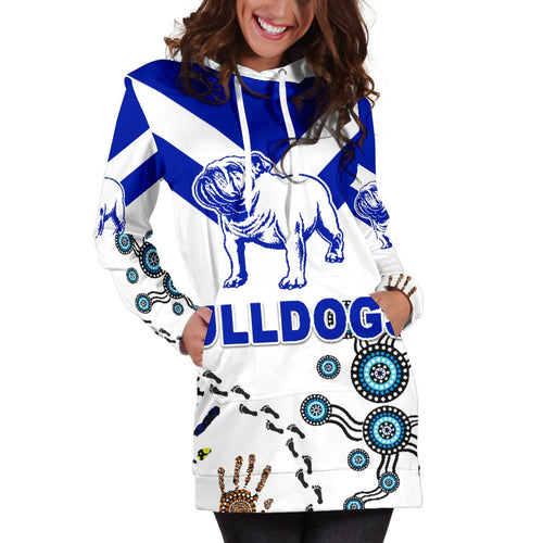 Canterbury-Bankstown Bulldogs Women Hoodie Dress Indigenous - NO.2 - Vibe Hoodie