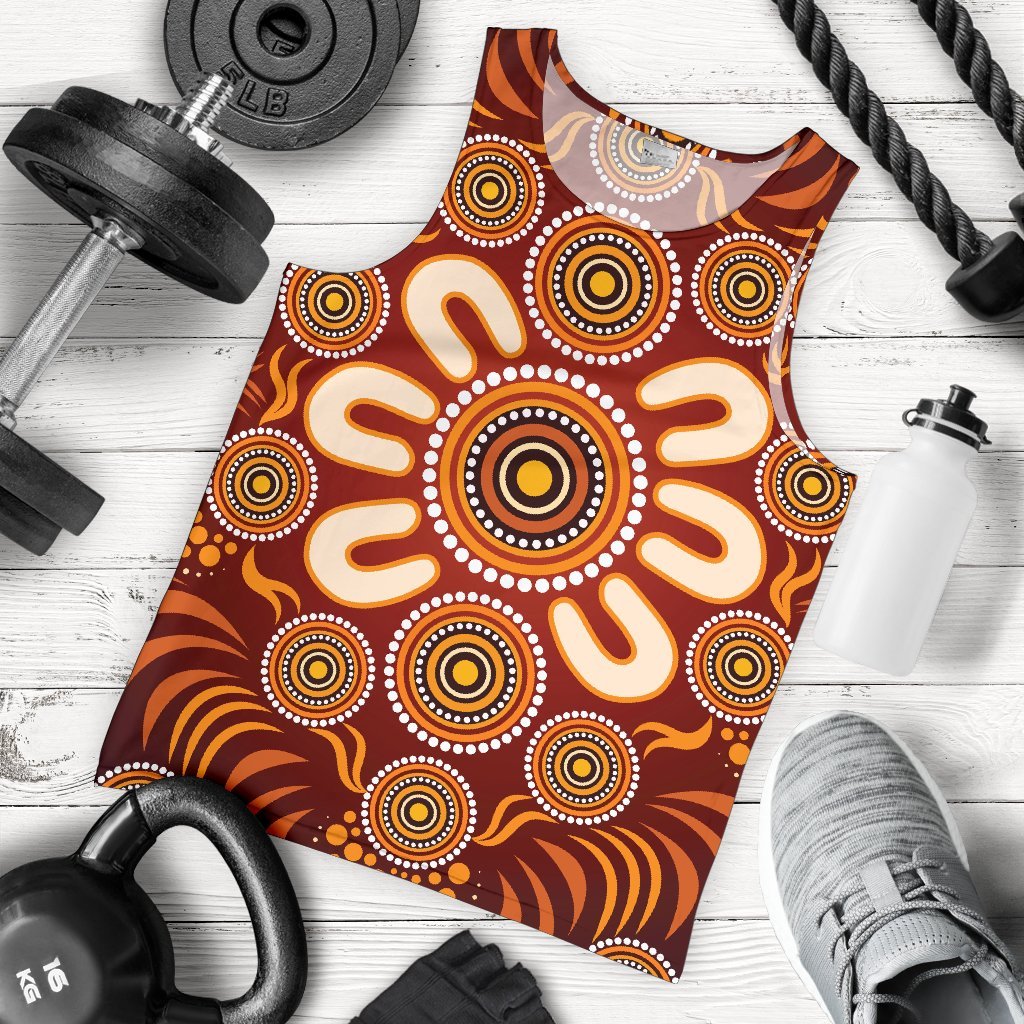 aboriginal-mens-tank-top-circle-flowers-patterns-ver03