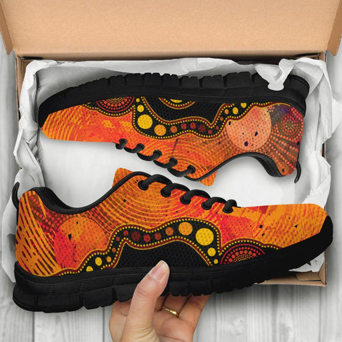 aboriginal-sneakers-australia-indigenous-flag-circle-dot-painting-art-golden
