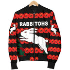 south-sydney-rabbitohs-mens-bomber-jacket-anzac-day-poppy-flower-vibes