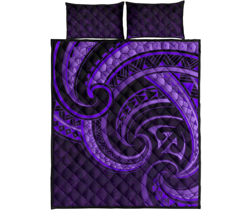 new-zealand-maori-mangopare-quilt-bed-set-polynesian-purple