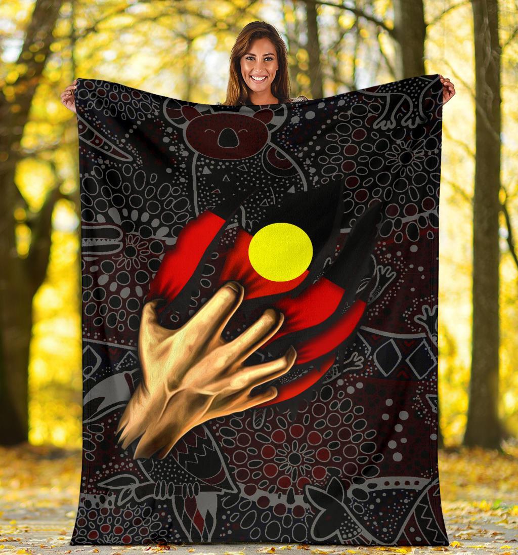 aboriginal-premium-blanket-aboriginal-blood-in-me