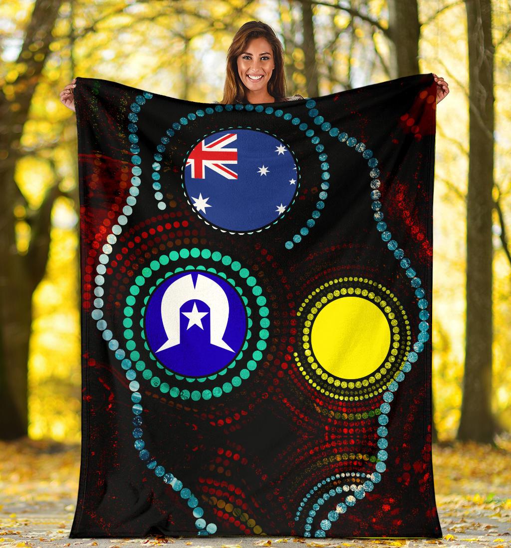 premium-blanket-aboriginal-dot-painting-flag