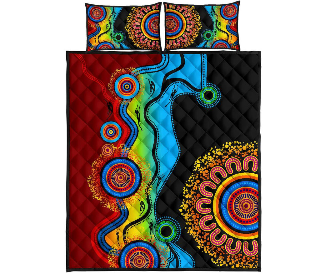 quilt-cover-set-aboriginal-dot-painting-indigenous-circle-patterns-blue-dream