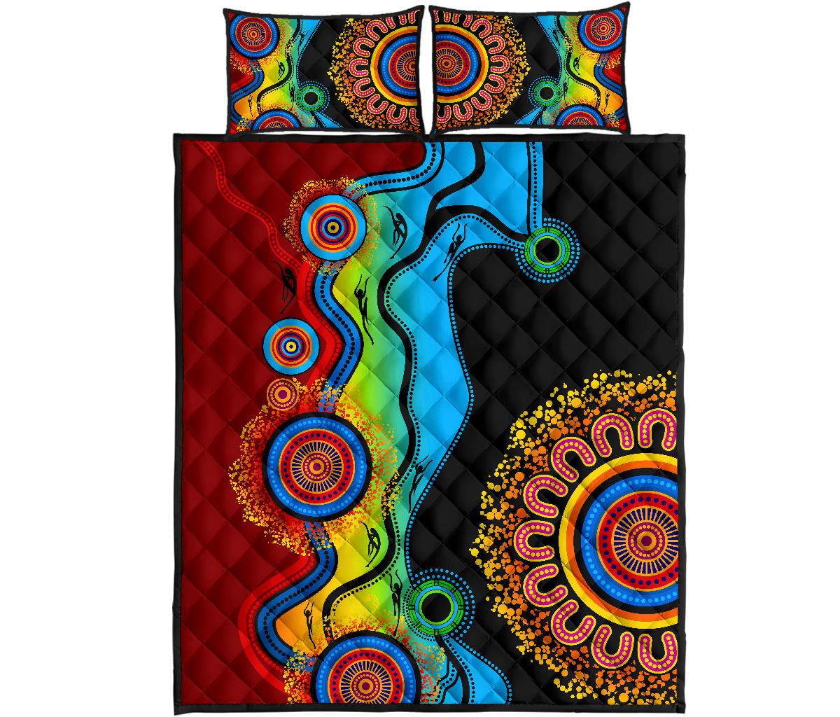 quilt-cover-set-aboriginal-dot-painting-indigenous-circle-patterns-blue-dream