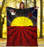 aboriginal-premium-blanket-aboriginal-lives-matter-flag-sun-dot-painting