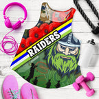 Raiders Women's Racerback Tank Canberra Anzac Day - Vibe Hoodie