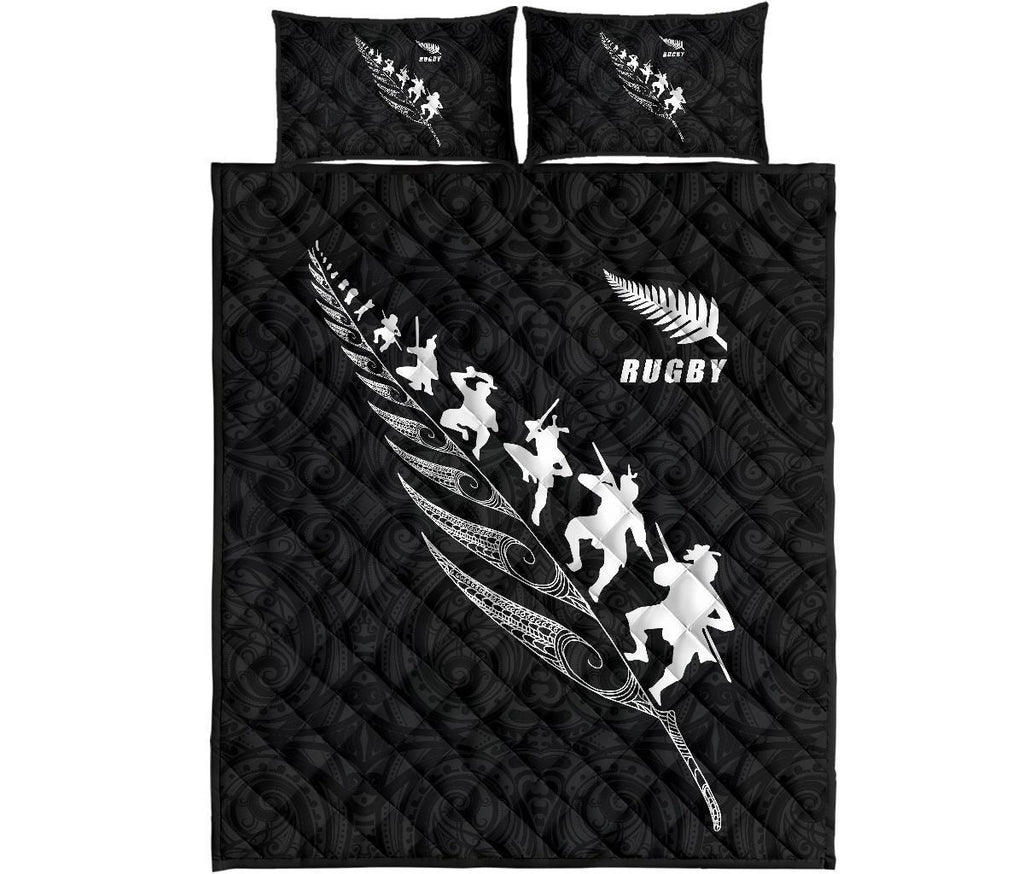 quilt-bed-set-nz-rugby-haka-black