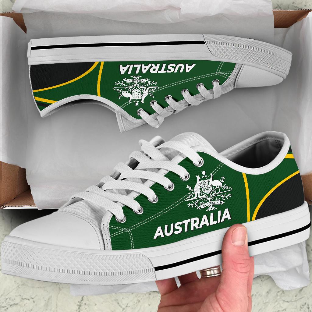 low-top-shoes-australian-coat-of-arms-shoes-green