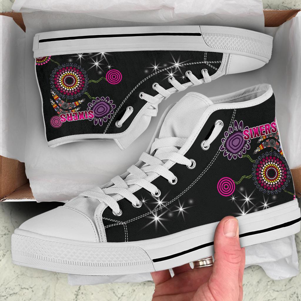 sydney-high-top-shoe-sixers-indigenous-black