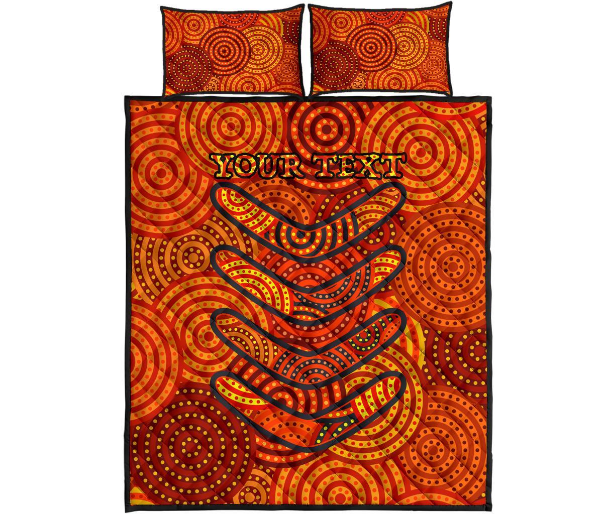 aboriginal-personalised-quilt-bed-set-aboriginal-boomerangs-and-dot-circle