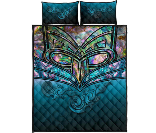 new-zealand-warriors-quilt-bed-set-maori-warriors-paua-shell-quilt-and-pillow-cover