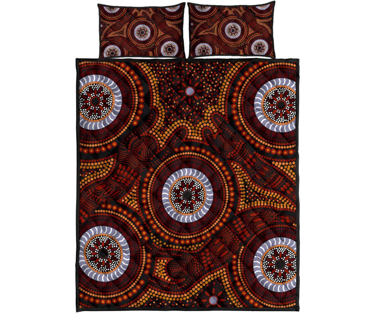 aboriginal-quilt-bed-set-aboriginal-human-dot-painting-art