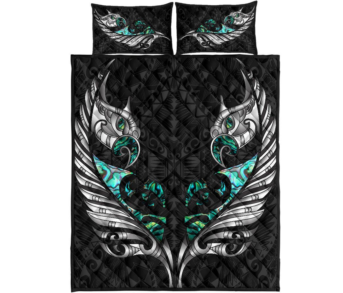 new-zealand-quilt-bed-set-manaia-paua-fern-wing-white