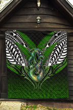manaia-mythology-premium-quilt-silver-fern-maori-tattoo