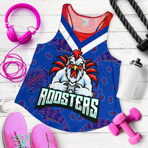 Sydney Roosters Indigenous Women Racerback Tank Prairie Style No.1 - Vibe Hoodie