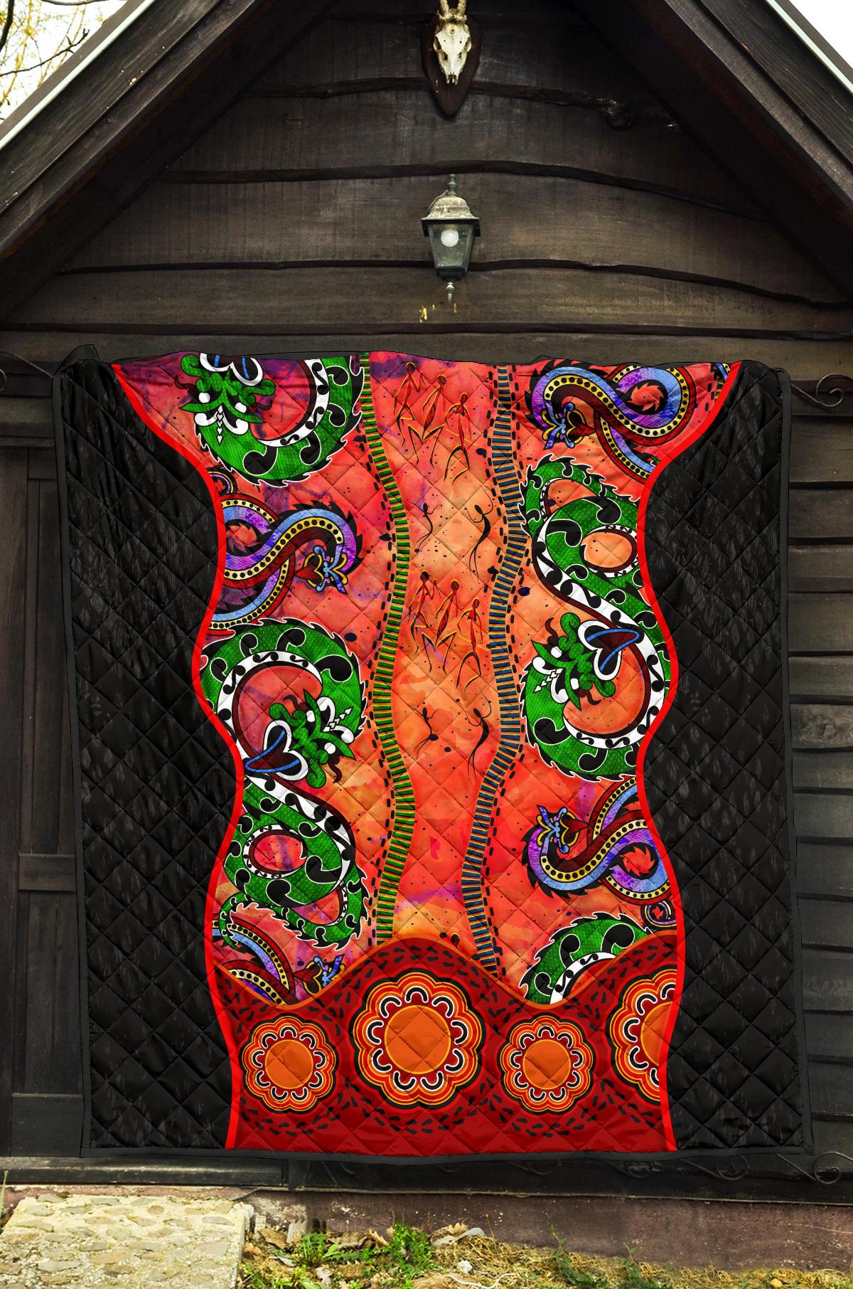 aboriginal-premium-quilt-aussie-indigenous-patterns-orange