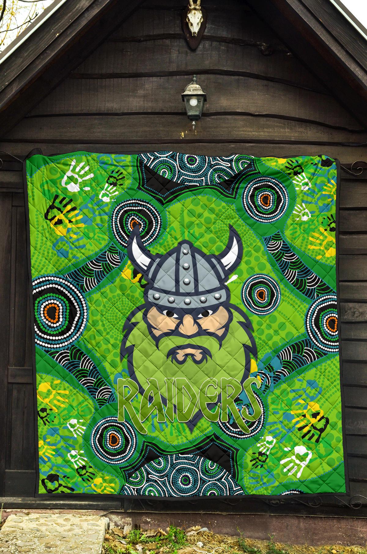canberra-premium-quilt-raiders-viking-indigenous