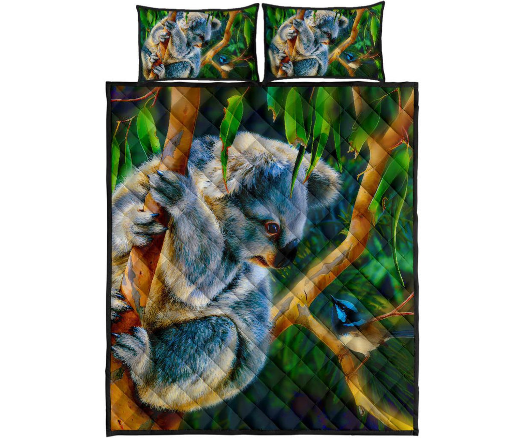 quilt-set-cover-3d-koala-quilt-bed-set-koala-aussie-greeting
