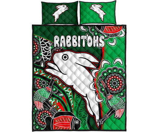 rabbitohs-quilt-bed-set-indigenous-survival-world