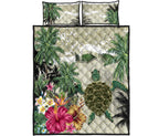 turtle-and-coconut-tree-quilt-bed-set-hibiscus-and-turtle-on-the-beach