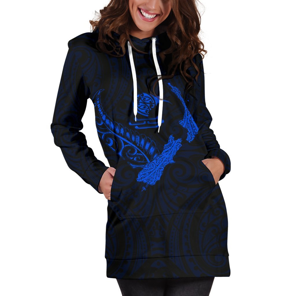 new-zealand-heart-womens-hoodie-dress-map-kiwi-mix-silver-fern-blue