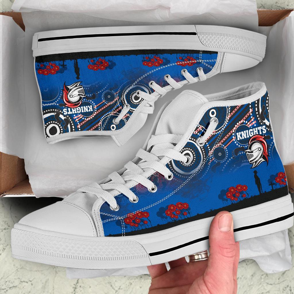 knights-high-top-shoe-newcastle-anzac-day-aboriginal