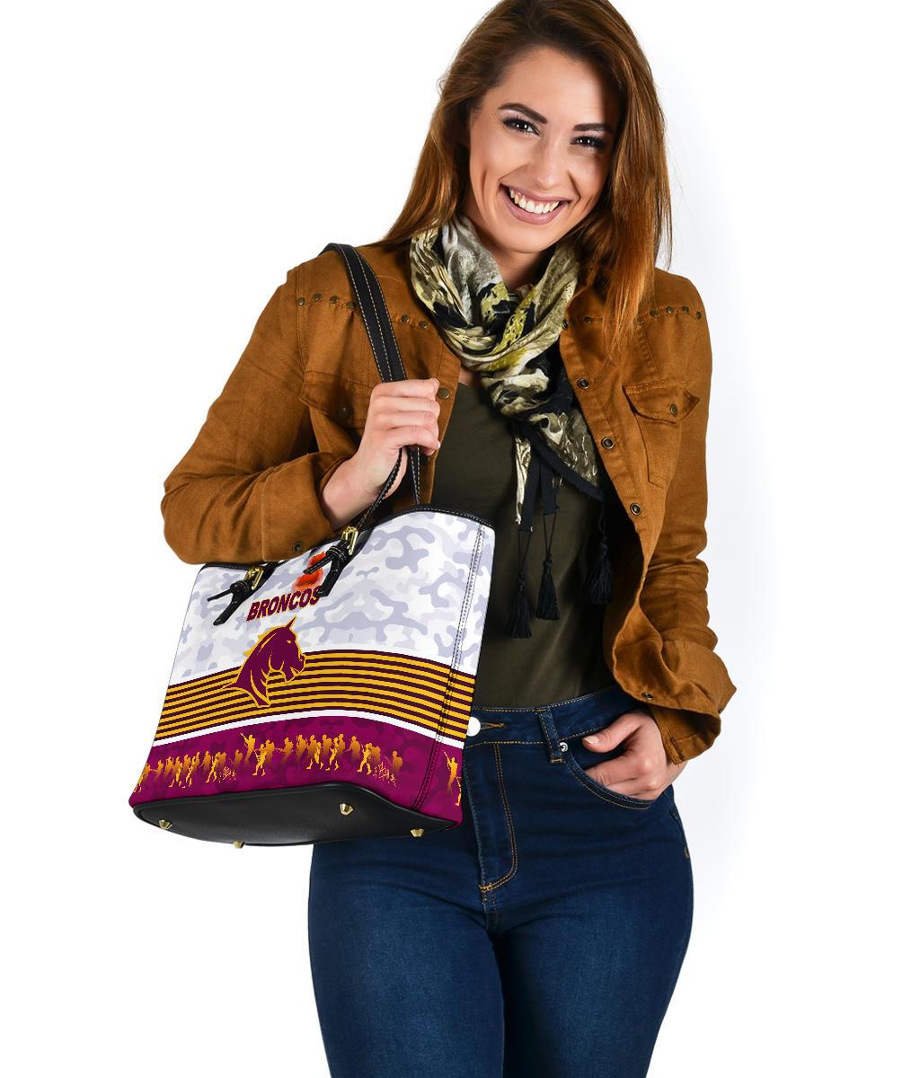 brisbane-broncos-small-leather-tote-anzac-day-simple-style-white