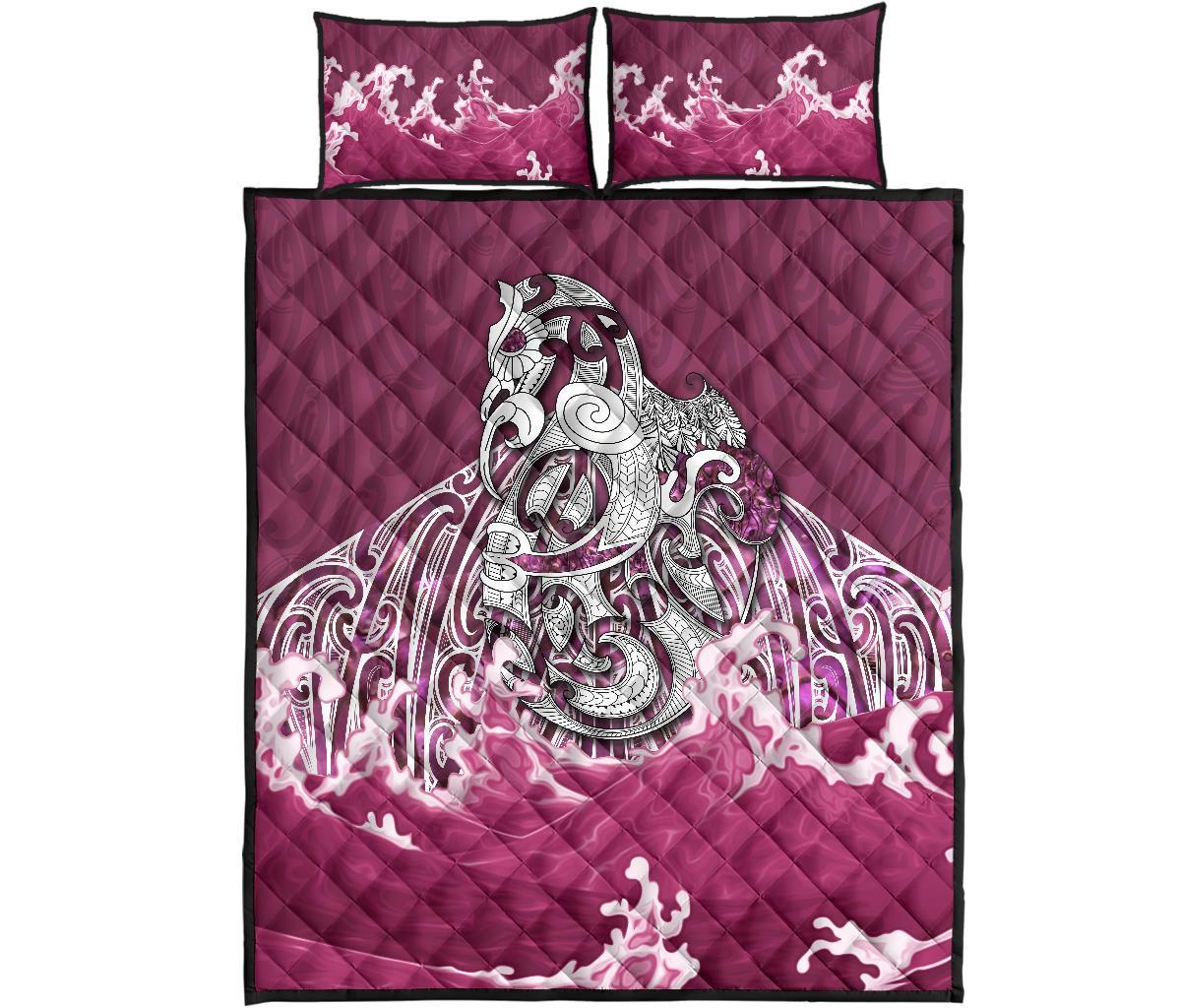 maori-manaia-the-pink-sea-quilt-bed-set