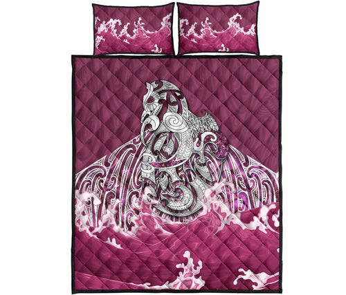 maori-manaia-the-pink-sea-quilt-bed-set