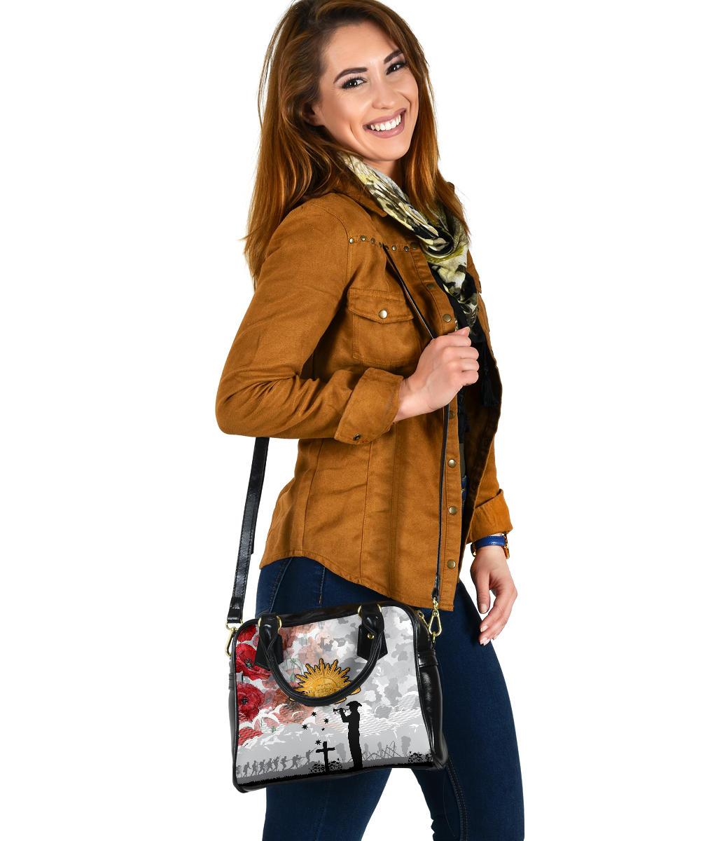 Anzac Shoulder Handbag - We Will Remember Them - Vibe Hoodie