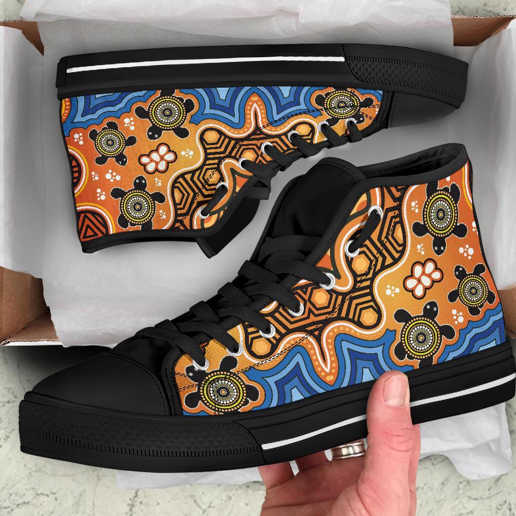 aboriginal-high-top-shoes-indigenous-art-patterns-ver04
