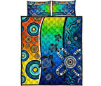 aboriginal-quilt-bed-set-indigenous-turtle-dot-painting-art