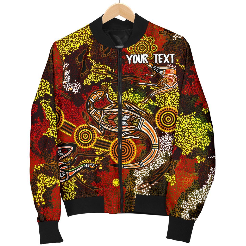 custom-aboriginal-mens-bomber-jacket-kangaroo-and-lizard-dot-painting-art