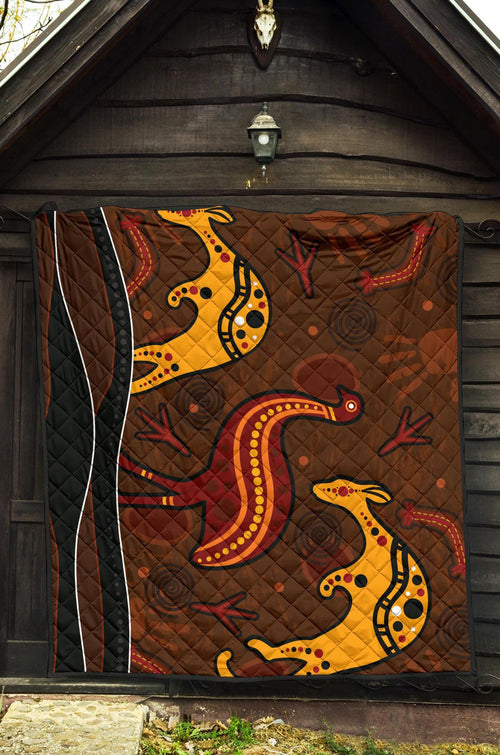 aboriginal-premium-quilt-indigenous-kangaroo-and-emu-brown-color