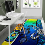 aboriginal-area-rug-indigenous-turtle-dot-painting-art