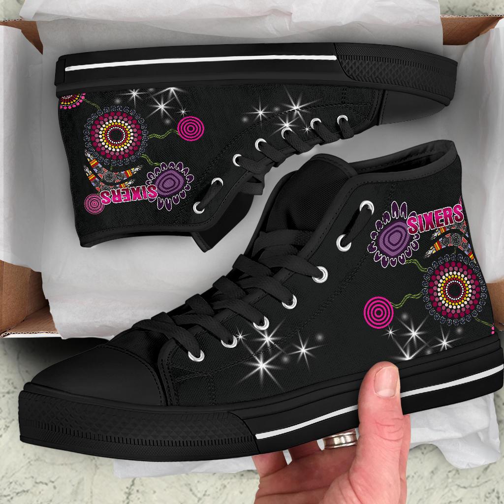 sydney-high-top-shoe-sixers-indigenous-black