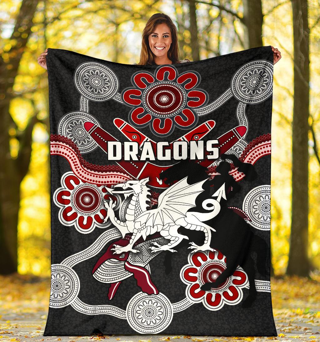 dragons-premium-blanket-st-george-indigenous-black