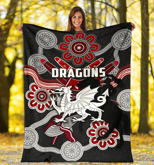 dragons-premium-blanket-st-george-indigenous-black