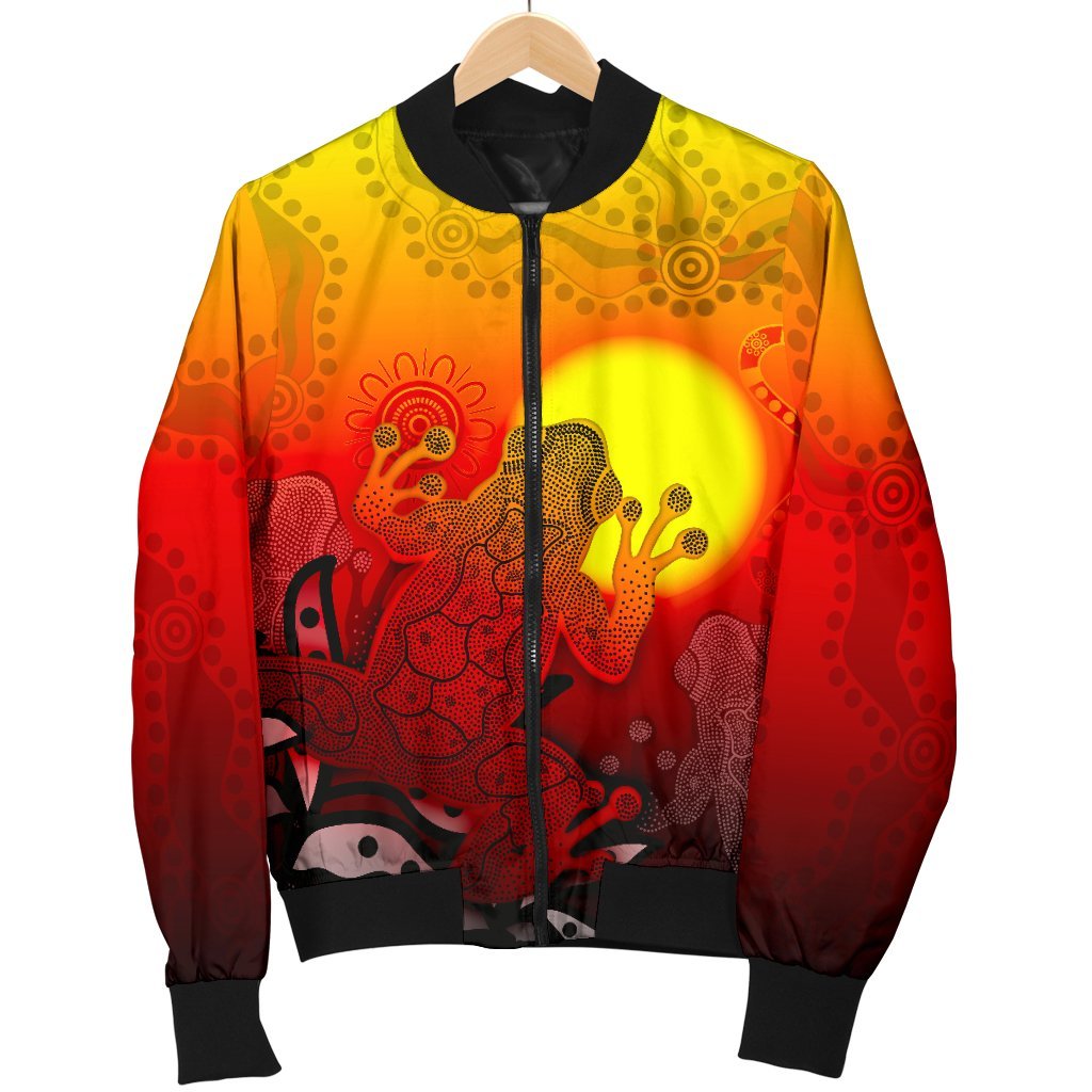 aboriginal-mens-bomber-jacket-indigenous-frog-red