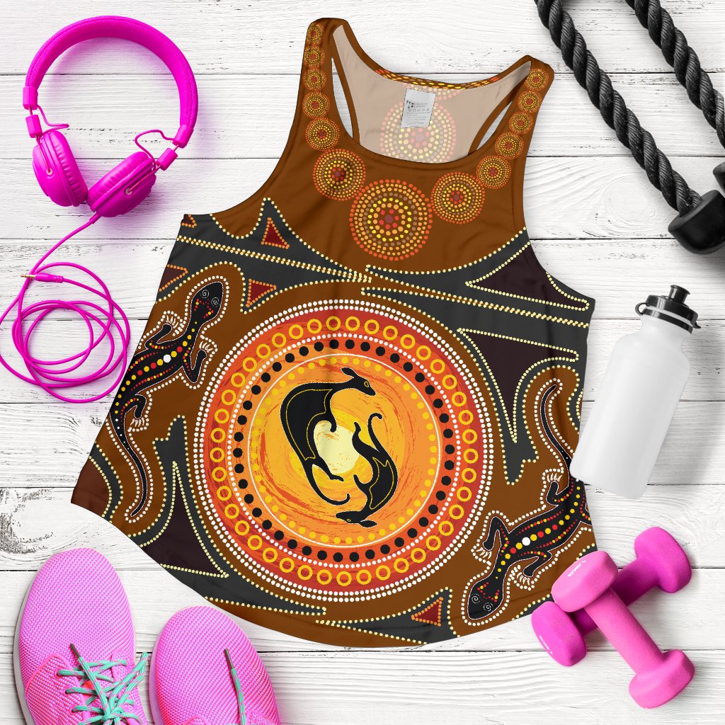 Racerback Tank - Women - Dot Painting - Vibe Hoodie
