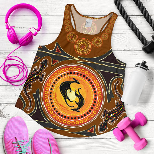 Racerback Tank - Women - Dot Painting - Vibe Hoodie