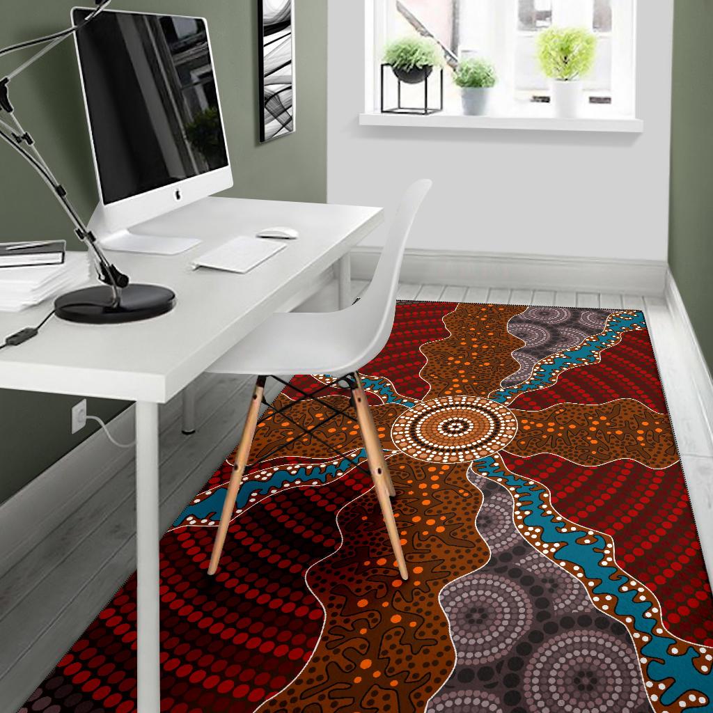 area-rug-aboriginal-dot-painting-rug-ver06