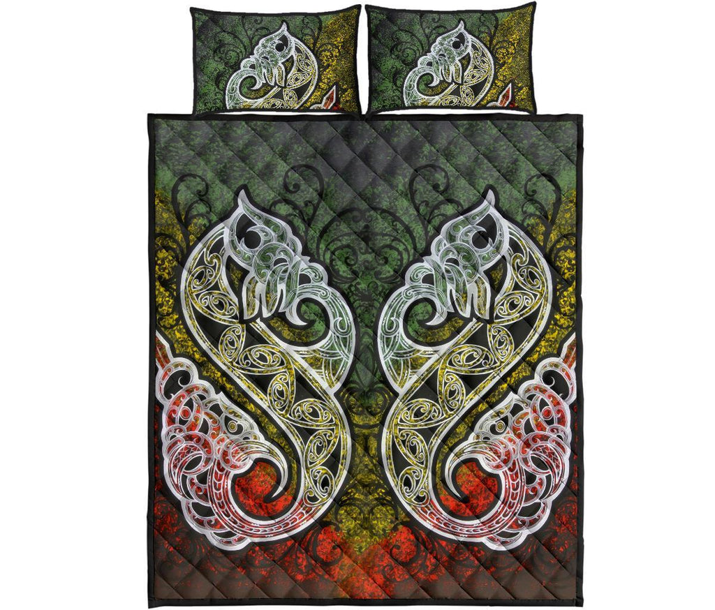 quilt-bed-set-nz-maori-manaia-painting